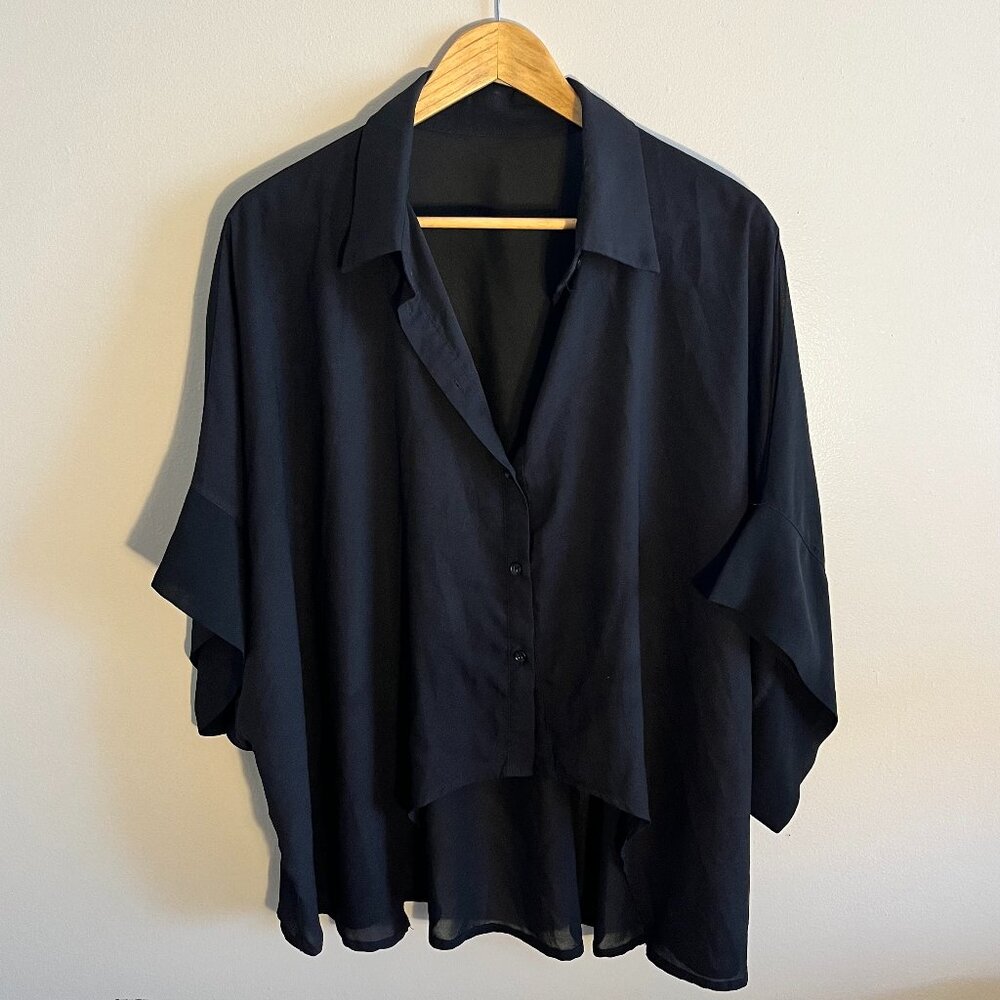 Flowy Bat Wing Blouse
